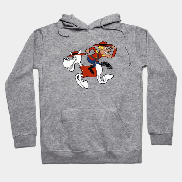 Dudley Do-Right and Horse Hoodie by offsetvinylfilm